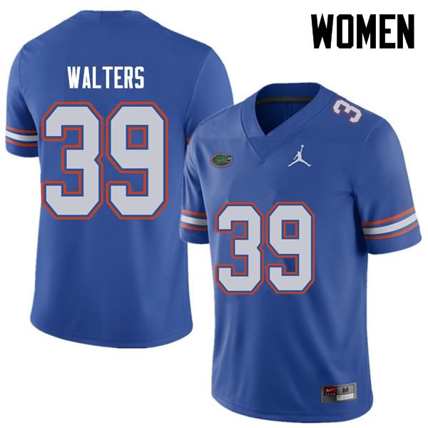 Women's NCAA Florida Gators Brady Walters #39 Stitched Authentic Jordan Brand Royal College Football Jersey QTO3165XV